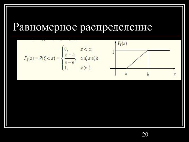 Равномерное распределение