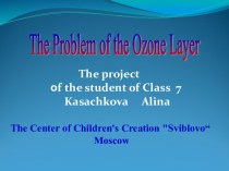 The Problem of the Ozone Layer