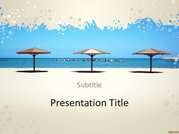 Presentation TitleSubtitle