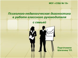 Психолого-педагогическая диагностика в работе классного руководителя с семьей