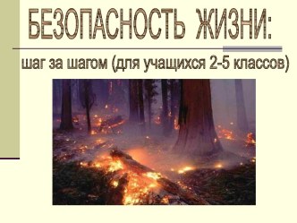 Безопасность жизни: шаг за шагом (для учащихся 2-5 классов)