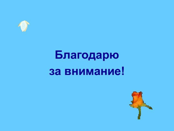 Благодарю за внимание!