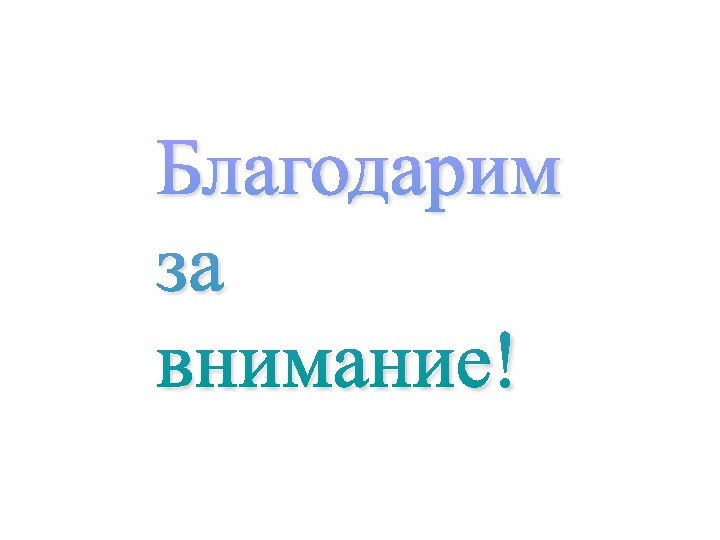 Благодарим  за  внимание!