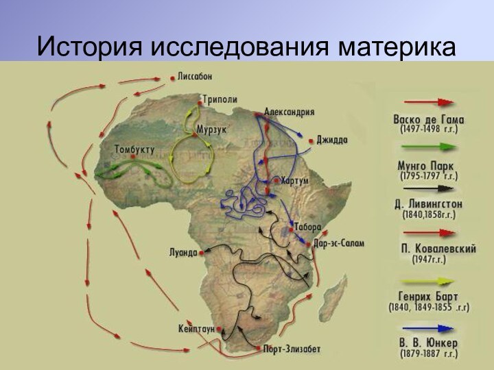 История исследования материка