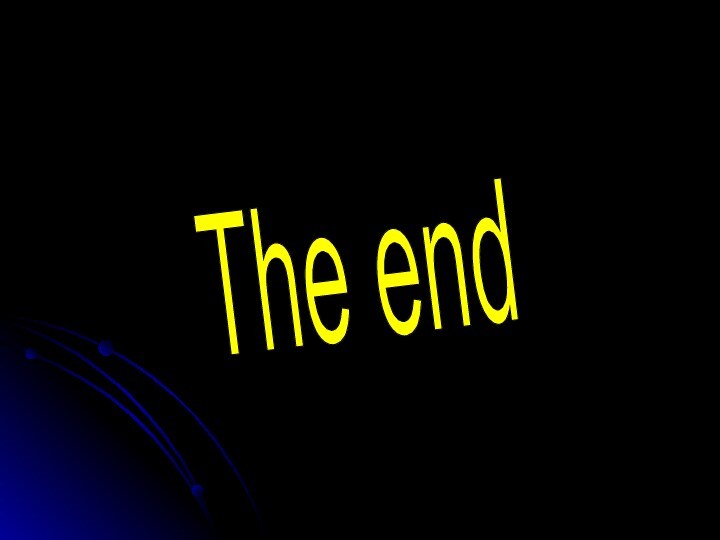 The end