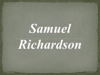 Samuel Richardson