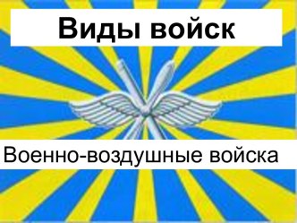 Виды войск Военно-воздушные войска