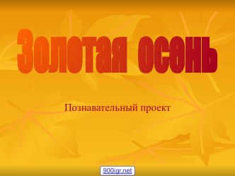 Проект Осень