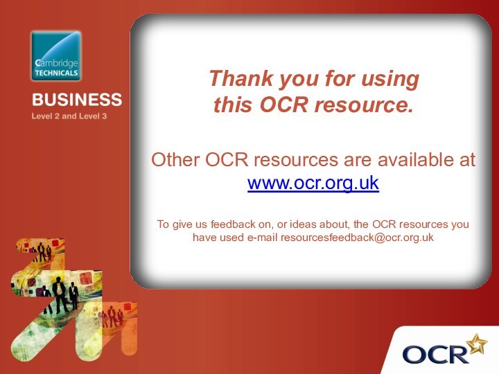 Thank you for usingthis OCR resource.Other OCR resources are available at www.ocr.org.ukTo
