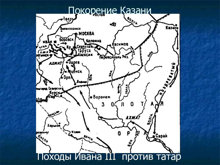 Покорение Казани Походы Ивана III против татар