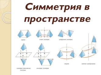 Симметрия в пространстве