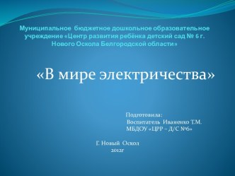 В мире электричества Иваненко ТМ