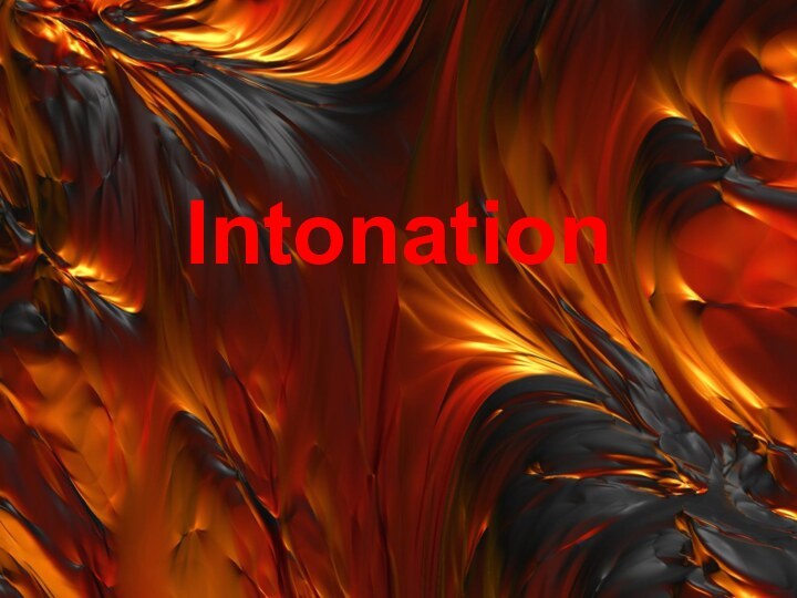 Intonation