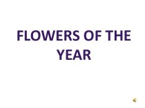 the flowers of the year