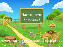 Части речи. 3 класс