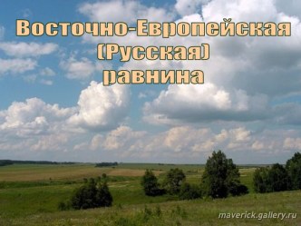 Восточно-Европейская (Русская) равнина