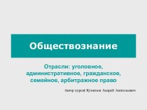 Отрасли права