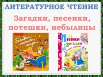 Литературное чтение - Загадки, песенки, потешки, небылицы