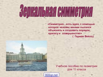 Зеркальная симметрия в геометрии