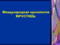 Международная хронология ВИЧ/СПИДа