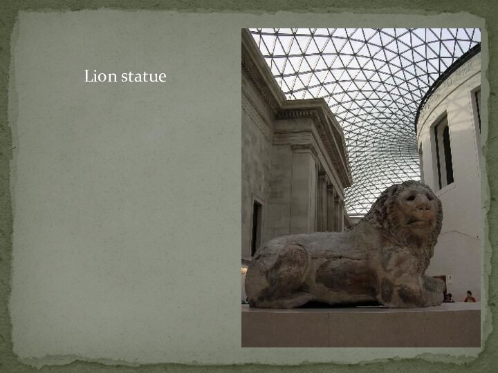 Lion statue