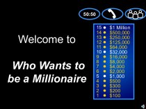 Игра на уроке английского языка Millionaire