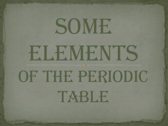 Periodic table of elements