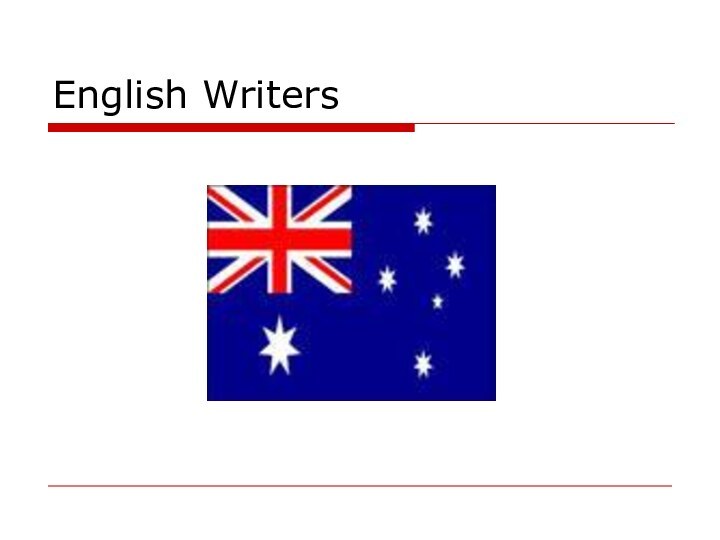 English Writers