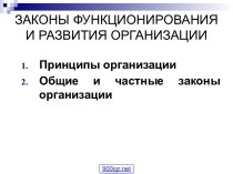 Законы организации