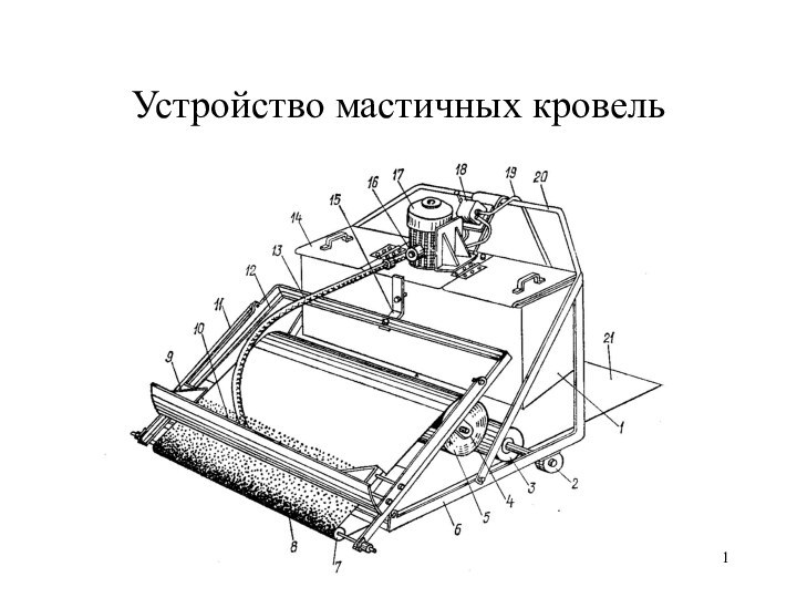 Устройство мастичных кровель 