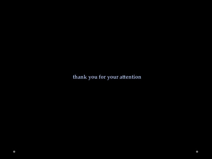 thank you for your attention