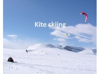 Kite skiing