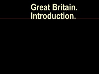 Great Britain. Introduction