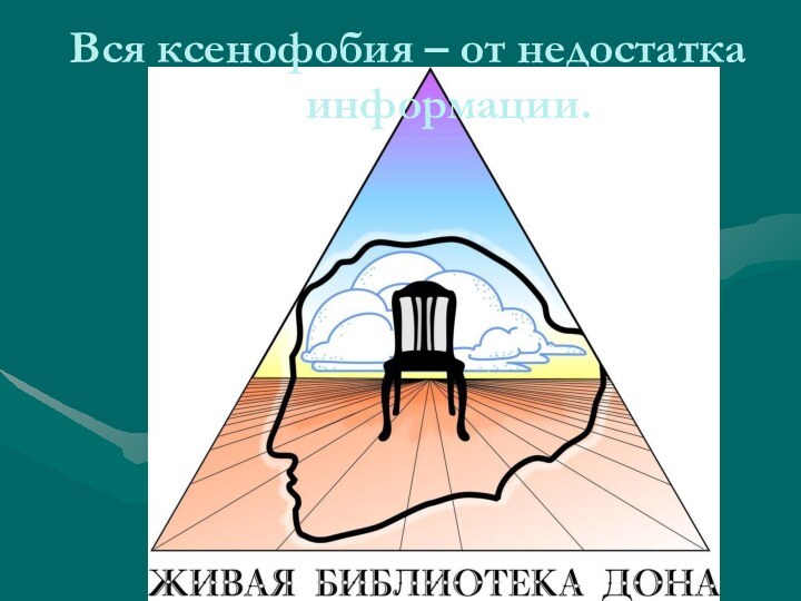 Вся ксенофобия – от недостатка       информации.