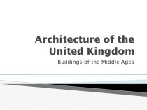 Architecture of the United Kingdom