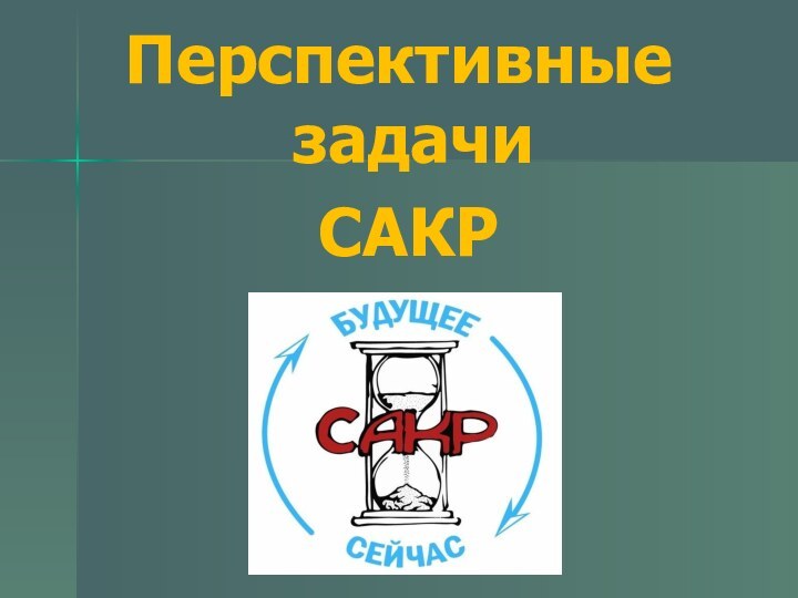 Перспективные задачи САКР