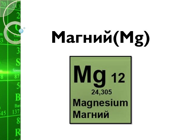 Магний(Mg)