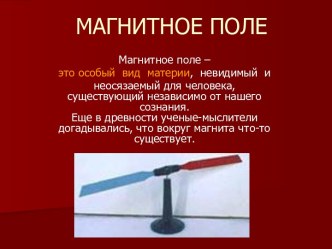 Магнитное поле