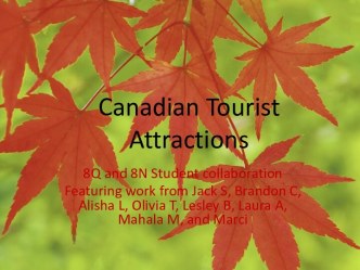 Canadian Tourist Attractions