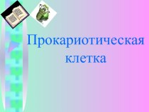 Прокариотическая клетка