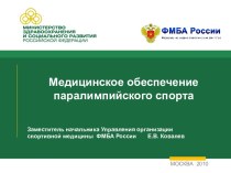 Медицинское обеспечение паралимпийского спорта