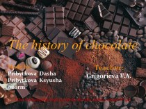 The history of chocolate