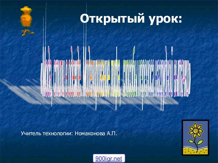 «Мода, стили в одежде. Моделирование лифа, способы переноса нагрудной вытачки» Открытый урок:Учитель технологии: Номаконова А.П.