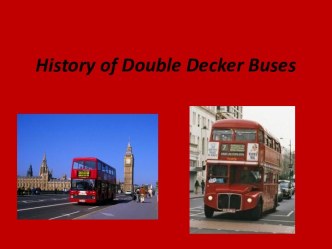 History of Double Decker Buses