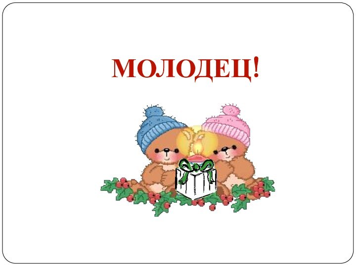 МОЛОДЕЦ!