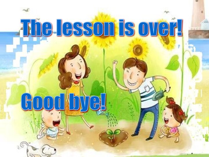 The lesson is over!      Good bye!