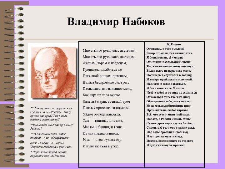 Владимир НабоковМне стыдно руки жать льстецам... Мне стыдно руки жать льстецам,Лжецам, ворам