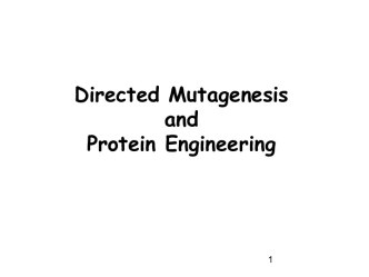 Directed Mutagenesis and Protein Engineering