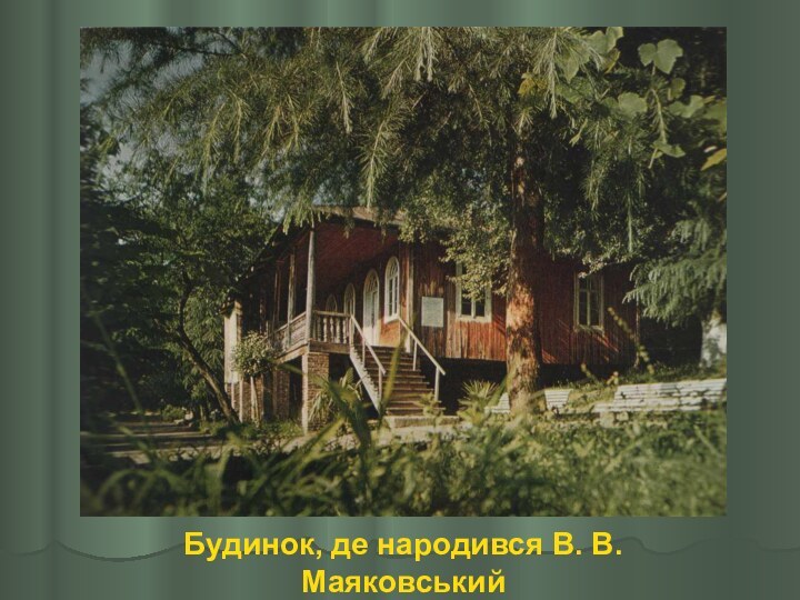 Будинок, де народився В. В. Маяковський