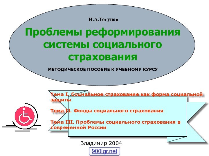 Проблемы реформирования системы социального страхованияТема I. Социальное страхование как форма социальной защитыТема